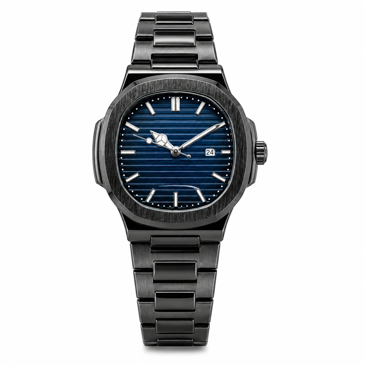 Premium Silver Stainless Steel Men's Watch – multiple Dial colours Luxury Automatic Analog Wrist Watch